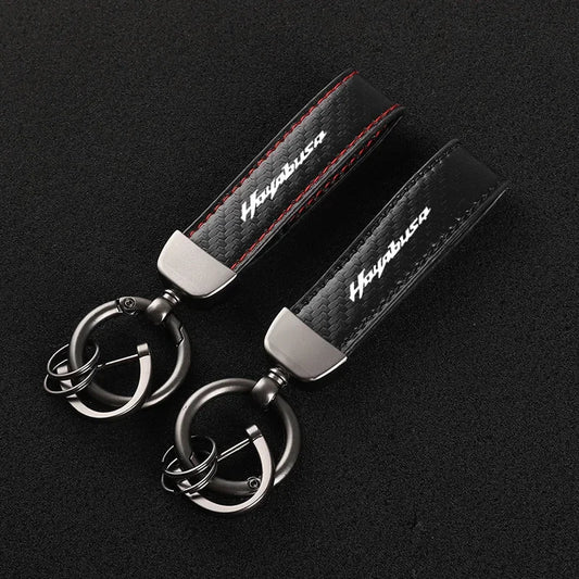 Hayabusa Keychain - Carbon Leather